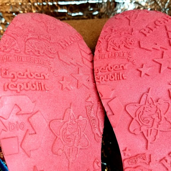 Tigerbear Republik turquoise Aztec tapestry pattern sneakers EUC - Picture 16 of 16